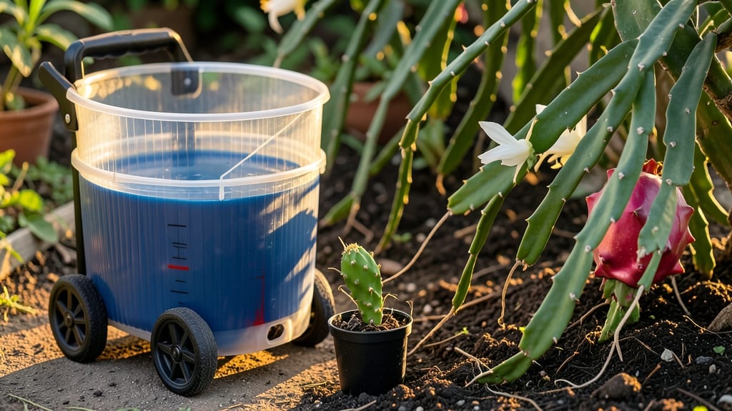 Dragon Fruit Rolling Planter: Self-Watering Ease for Thriving Vines