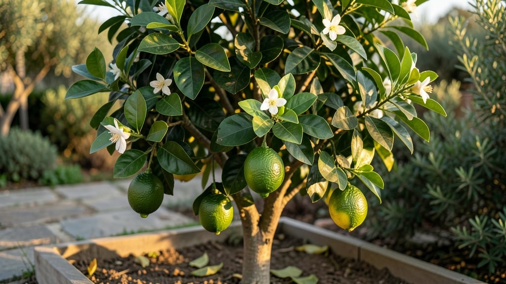 Lime Trees Growing: Tropical Fruit Harvest in Containers Year Round